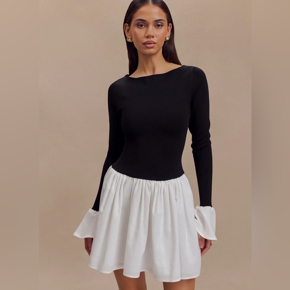Sansa Knit & Linen Dress